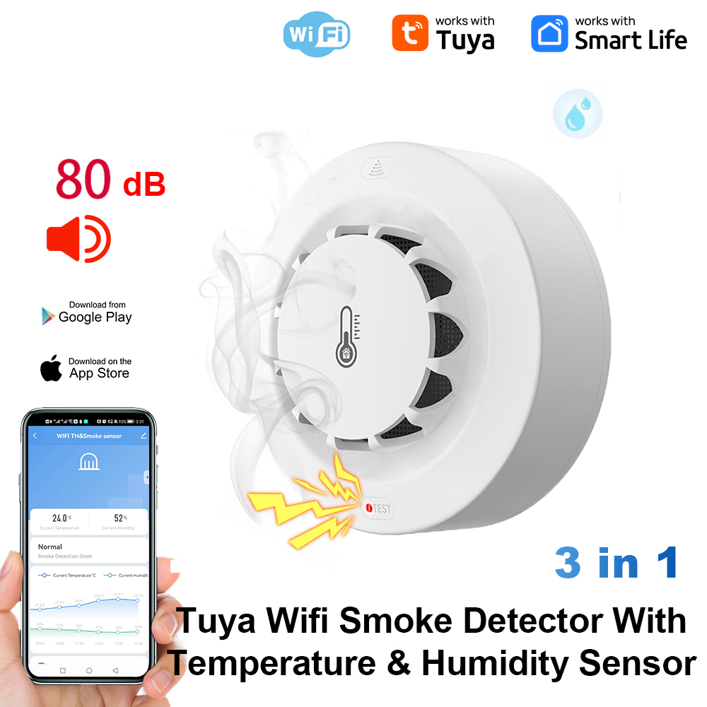 Wifi Thermostat - Détecteur de fumée et capteur d'humidité
