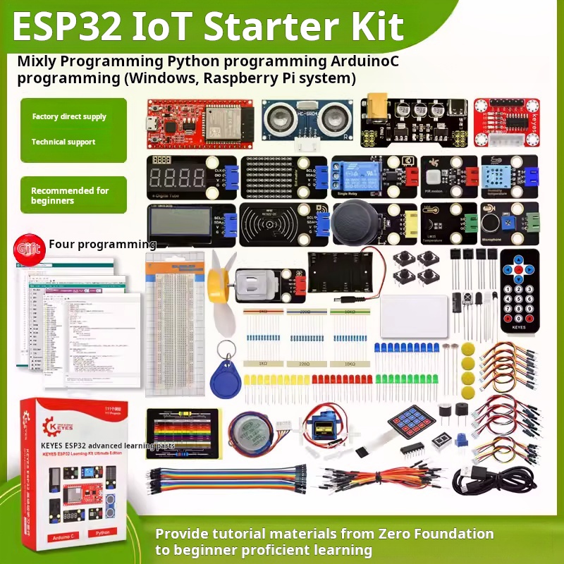 Iot Kit Beginner - Carte de développement ESP-32, kit d'apprentissage