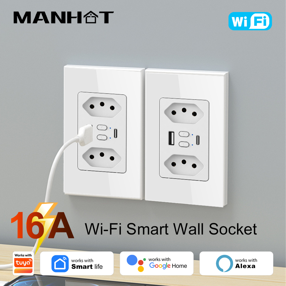 Wifi Smart Plug - MANHOT – interrupteur de prise intelligent