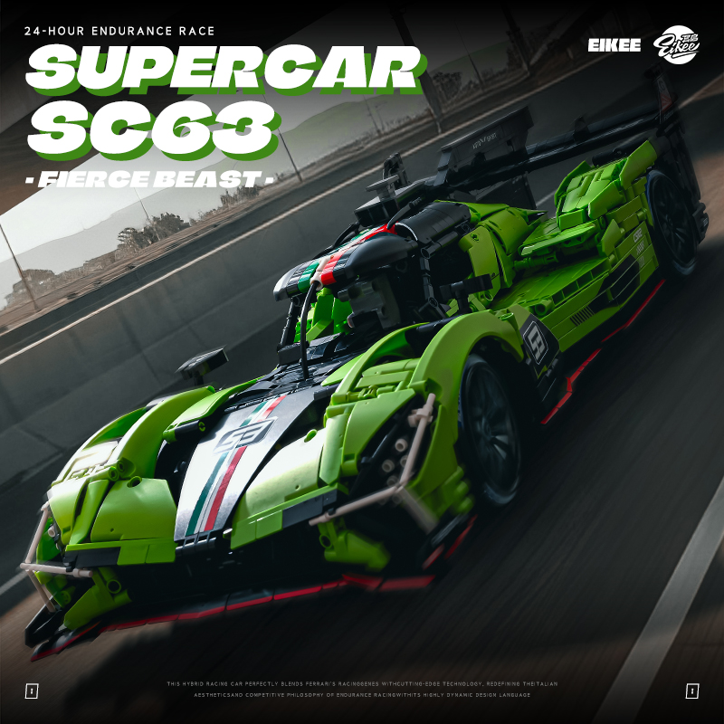 Stem Robotics Kit - MOC Lamborghini SC63, voiture de course