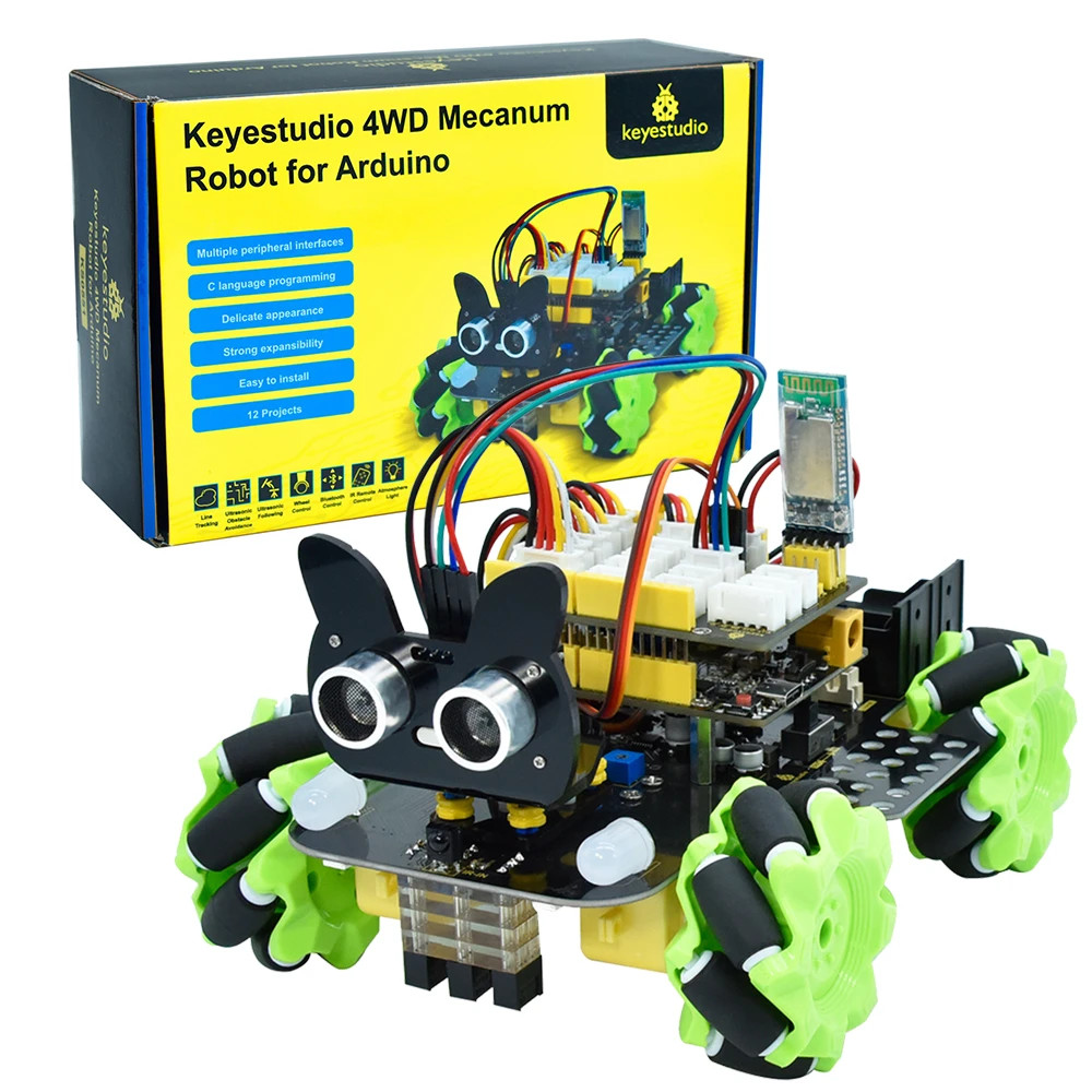 Esp32 Smart Home Kit - Voiture robot 4 roues motrices Keyestudio